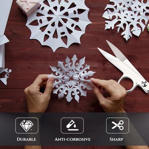 1 Pcs Mini Upgrade Sewing Scissors Fabric Thread Snips Scissors for Sewing Tiny Premium Tailor with Protective Cover Supplies Cutting Clothes Fishing Line Fabric Yarn (Silver) - color: Silver
