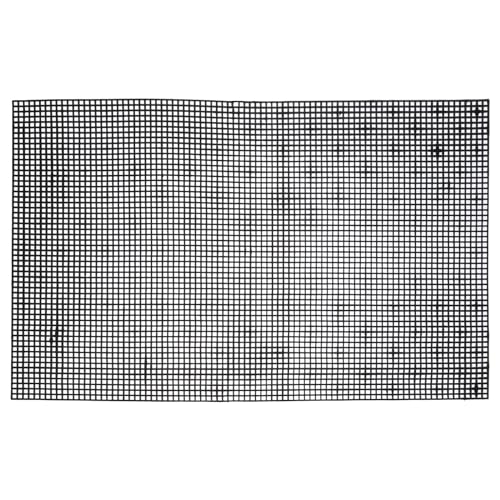 MECCANIXITY 6pcs 13"x20" Plastic Mesh Canvas Sheet 5 Count Needlepoint Blank Canvas for Embroidery Knit Crochet Acrylic Yarn Crafting, Black - size: 13"x20"