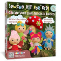 Fairy Sewing Kit for Kids Ages 5-12 - Beginner Kit, 5 Pre-Cut Felt Dolls - color: multicolor