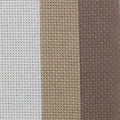 KCS 3 pc of 15" x 18"(38cmx45cm) 16 Count Cross Stitch Cotton Aida Cloth Needlework Rolled Fabric Box,16CT,Antique White +Coffee+Khaki - color: Antique White +Coffee+khaki, size: 16CT