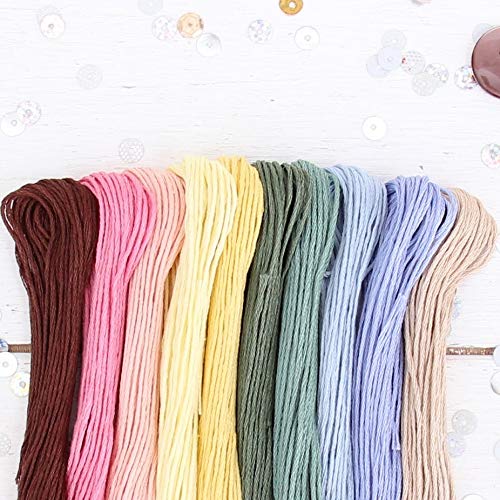 ThreadArt Embroidery Floss Kit in Secret Garden Colors - Six Strand Set - color: SECRET GARDEN COLORS