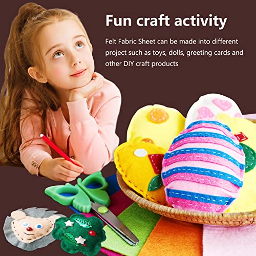 Jtnohx Color Felt Fabric Soft Felt Sheets for Crafts Dark Brown 20Pcs 1.4mm - color: Dark Brown