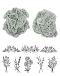 YUYUZSEN 44 Pcs Water Soluble Hand Sewing Stabilizers，Embroidery Stick and Stitch Embroidery Paper Wash Away，for Embroidery Stabilizers Flower Patterns，for Hand Sewing Lover Beginners（Plants Flowers) - color: Grass/Grass*1