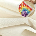 Deluxe Needlepoint Blank Canvas 13/18 Mesh Cotton White Cross Stitch & Embroidery (18 Mesh, 21X20 in) - color: 18 Mesh, size: 21X20 IN