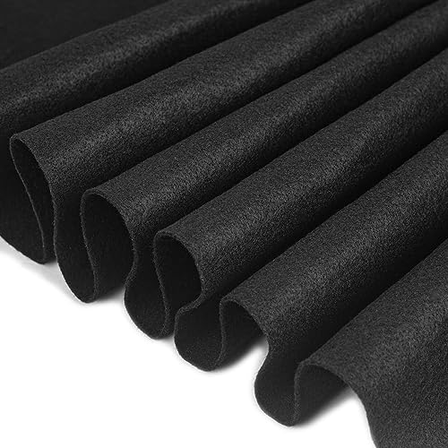 Felt Fabric 1.8 mm Thick 36" x 72" - Soft Durable Felt by The Yard Felt Sheets for Arts and Crafts, DIY Sewing, Crafting Projects (Black) ﻿ ﻿ ﻿ ﻿ ﻿ ﻿ ﻿ ﻿ ﻿ (Pack of 2) - color: Black, size: 36" x 72" (Pack of 2)
