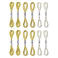 PATIKIL 12 Skeins Embroidery Floss, Metallic Embroidery Thread Nylon Threads Bracelets String for Cross-Stitch Hand Embroidery, Gold/Silver/Light Gold - color: Gold/Silver/Light Gold