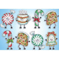 Design Works Crafts Happy Holiday Treats Counted Cross Stitch Ornament Kit - Set of 6