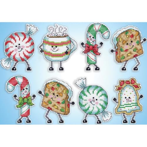 Design Works Crafts Happy Holiday Treats Counted Cross Stitch Ornament Kit - Set of 6