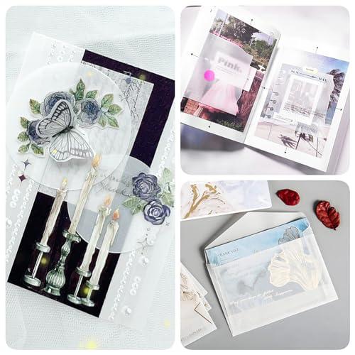 100 Sheets 9x12 Inch Tracing Paper, 57gsm Transparent Vellum Paper for Tracing, Transparent Paper for Drawing, Sewing, Architectural Drafting and Art Overlays (57)
