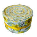 100% Cotton Jelly Roll Fabric Strips for Quilting and Sewing-Yellow Floral - color: Yellow Floral