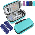 Medineed Portable Insulin Cooler Travel Case, 2PCS Ice Packs, Solid Seafoam - color: Seafoam-No Temp