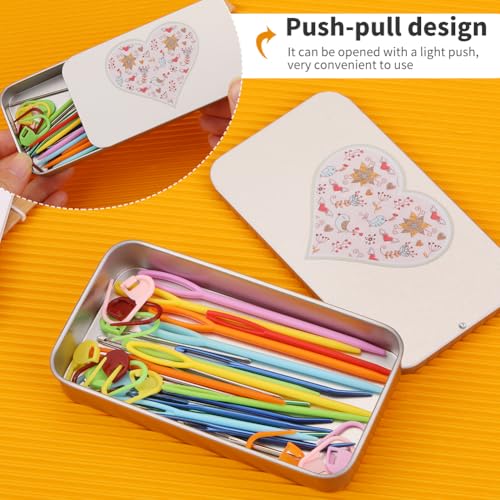 FTEVEN 36PCS Plastic Needles, Large Eye Plastic Yarn Needles Blunt - color: Mixed, size: 36Pcs