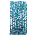 BEADIA Faceted Natural Apatite Stone Round Loose Semi Gemstone Beads for Jewelry Making 3-3.5mm 38cm - color: Apatite Faceted, size: 3-3.5mm