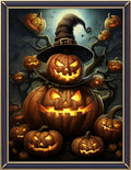 Leczany Cross Stitch Stamped Kit for Beginner - Halloween Pumpkin | DIY Embroidery Starter Patterns Craft Kit Needlepoint for Adults | 11CT, 3 Strands | 13x16.9 inches - color: 11CT Stamped kits,Halloween Pumpkin 13x16.9 inches