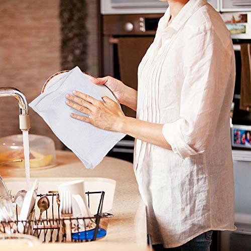 Bulk 216-pack Commercial Cotton Mop Towels, Hotels & Bar, 16x19 in, White - color: White, size: 216 Pack