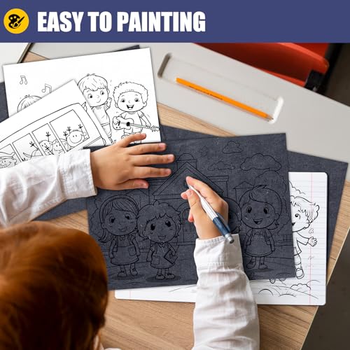 Carbon Paper for Tracing Transfer Paper, 30 Pcs Black Graphite Copy Paper - color: Black, size: 8.3" x 11.8" (30 Sheet)