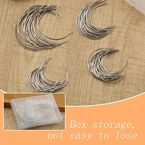 Curved Needles, 100 PCS Curved Sewing Needles, Curved Upholstery Needle - style: 100 PCS