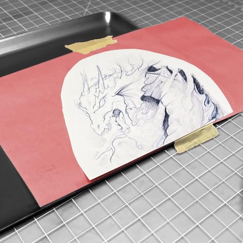 RED SARAL Wax-Free Transfer (Tracing) Paper for Precision Tracing on Any Surface-12 inches x 12 Foot roll