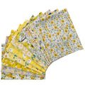 Fat Quarters Fabric Bundles Cotton Quilting Fabric, Yellow - color: Yellow