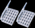 Bobbin Box,Machine Bobbin Organizer Plastic Case,Transparent 25 Slots Empty Bobbins Spools Box，Sewing Craft Plastic Case Storage Box for Sewing Machine - size: 2Pack