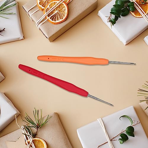 Small Size Crochet Hook Lace Crochet Needle QLRFFLJOY 1.25mm Crochet Hook Embroidery Thread Knitting Weaving Tool DIY Lace Yarn Crochet Needles (1.25 mm) - size: 1.25 mm