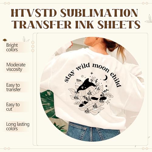 Black White Sublimation Transfer Ink Paper 12 Sheets 12 * 10in - color: Black White-12