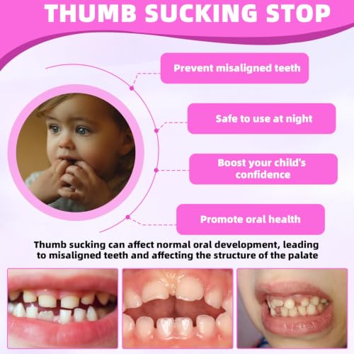 2PCS Thumb Sucking Guard, Thumb Guard for Thumb Sucking(Purple Space) - color: Purple Space