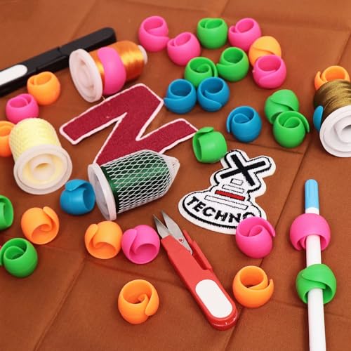 New Brothread 100pcs Thread Spool Huggers - color: Multi-color 100