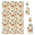 Briartw 10 Sheets Mushrooms and Ferns Polymer Clay Transfer Paper,Per Sheet 3.93inch x 5.82inch Polymer Clay Transfer Sheets for DIY Clay Jewelry Making Disposable Stickers - color: Mushrooms and Ferns