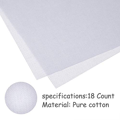 Caydo 60 by 39-Inch 18 Count Classic Reserve Aida Cloth - color: White, size: 18 Count