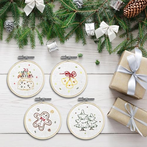 3 Inch 12Pcs Mini Embroidery Hoops, Small Round Hoop Rings, for Cross Stitch - style: 3IN/8CM