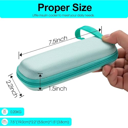 sijidou Insulin Cooler Travel Case, Portable Insulin Travel Case, Insulin Cooling Cases Insulated Organizer for Insulins Pens (Green) - color: Green