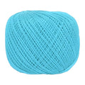 MECCANIXITY Crochet Thread Pearl Cotton Size 3 Lake Blue 164 Yards for Crocheting Tatting Knitting Embroidery Sewing - color: Lake Blue