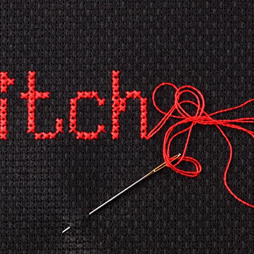 Caydo 6 Pieces Aida Cloth 14 Count Black Cross Stitch Fabric - color: Black