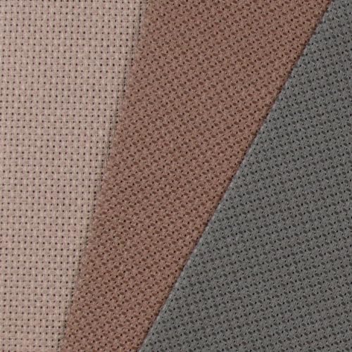 KCS 3 pc of 12" x 18" (30cmx45cm) 14CT Counted Cotton Aida Cloth Cross Stitch Fabric (Coffee + Brown+Dark Grey) - color: Coffee + Brown+dark Grey