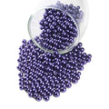 YouLuo 200Pcs Glass Pearl Beads for Jewelry Making,Glass Beads for Bracelet - color: Amethyst Purple, 10mm