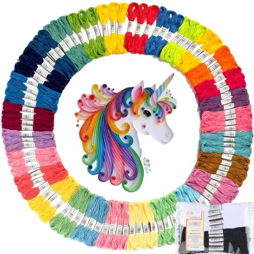 Athena’s Elements Embroidery Floss | Rainbow Thread for Embroidery, Cross Stitch Thread, Customized Independent Packaging（100 Colors）(Unicorn Color Palettes) - color: Unicorn, size: 100 pieces