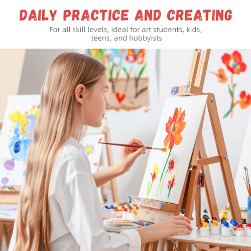 Simetufy 5x7inch 120 Pack Small Painting Canvas Boards- Gesso Primed - size: 5"x7"- 120 pack