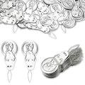 Embroidery Needle Threader Tool – 100 PCS Aluminum & Steel Wire Threaders for Hand Sewing, Cross Stitch, Knitting, Quilting, and Sewing Machines