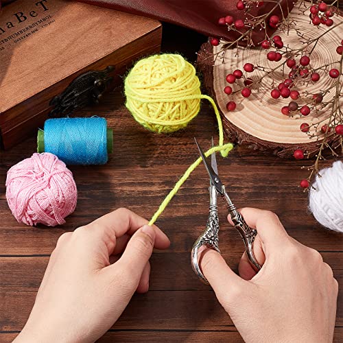 SUNNYCLUE 2Inch Stainless Steel Scissors Silver Sewing Embroidery Scissors Small Precision Detail Vintage Shears Sharp Cutter for Fabric Paper Cutting Craft Art Work DIY Tool - color: Antique Silver-1pc-vintage Scissors