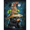 Svarog Stamped Cross Stitch Kits Beginners Full Range of Embroidery Patterns Starter Kits for Adult or Kids DIY Cross Stitches Needlepoint Kits 14CT-Cat Wizard 3，14.17x18.5 inch - color: Cat wizard 3，14.17x18.5 inch