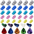 AUGSUN 30pcs Silicone Guitar Finger Guards 5 Sizes Fingertip Protectors
