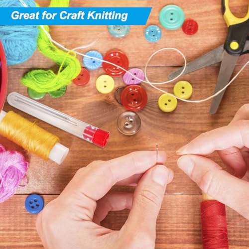PATIKIL 4" Length Plastic Sewing Needle Storage Holder, 10 Pcs Portable Matte Embroidery Needle Pin Toothpick Storage Tubes Case for Craft Knitting, Orange - color: Orange, size: 4"