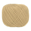 MECCANIXITY Crochet Thread Pearl Cotton Size 3 Khaki Pearl 164 Yards for Crocheting Tatting Knitting Embroidery Sewing - color: Khaki