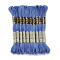 FASHEWELRY 10 Skeins Embroidery Floss Friendship Bracelet String Threads 6-Ply 0.5mm Dark Blue Cross Stitch Embroidery Thread for Sewing Bracelet Making Stitching Crafts - color: Dark Blue, size: 0.5mm
