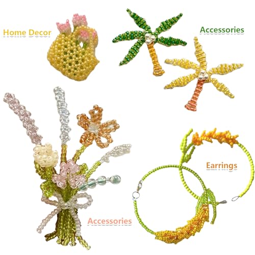 11200pcs Glass Seed Beads for DIY Crafting Bracelet Necklace Embroidery Jewelry Making Supplies (3mm, 400pcs/Color, 28 Colors, Yellow Scheme) - color: Yellow