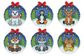Design Works Crafts Rustic Animals Counted Cross Stitch Ornament Kit - Set of 6