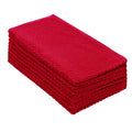 COTTON CRAFT Amazing Kitchen Towels - 8 Pack 100% Cotton Waffle Terry Towel - color: Red, size: 8 Pack