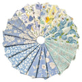 100% Cotton Boys Fabric Squares,5 Inch Quilting Supplies Clearance Blue Floral Fabric Precut Bundles for Sewing Project and DIY Crafts(42Pcs) … - color: Color-1