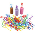 Axafazup 50 PCS Bobbin Thread Holder Clips, Thread and Bobbin Organizer, Plastic Bobbin Clips for Craft Embroidery Quilting Supplies, Multi-Color